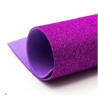Глиттерный фоамиран 20х30, толщина 2мм, цвет пурпурный
